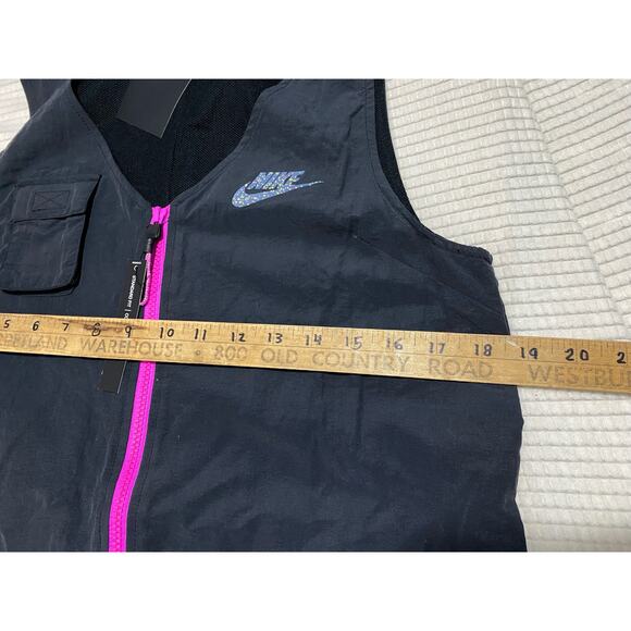 Nike Med Women's Sportswear Icon Clash Romper Black Pink CJ2291-010 AUTHENTIC - Picture 3 of 12